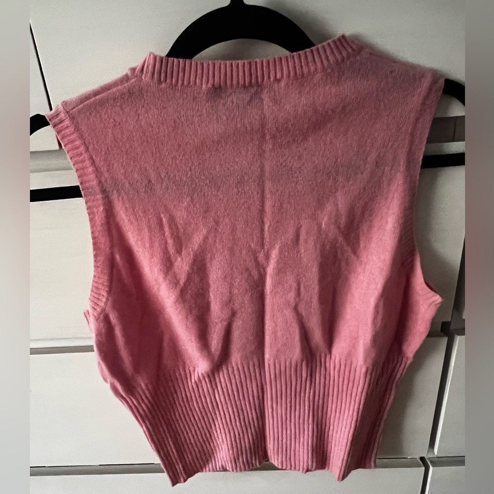 Vintage | Dolce & Gabbana Maglie Pink Sweater Vest Sz42 View 5
